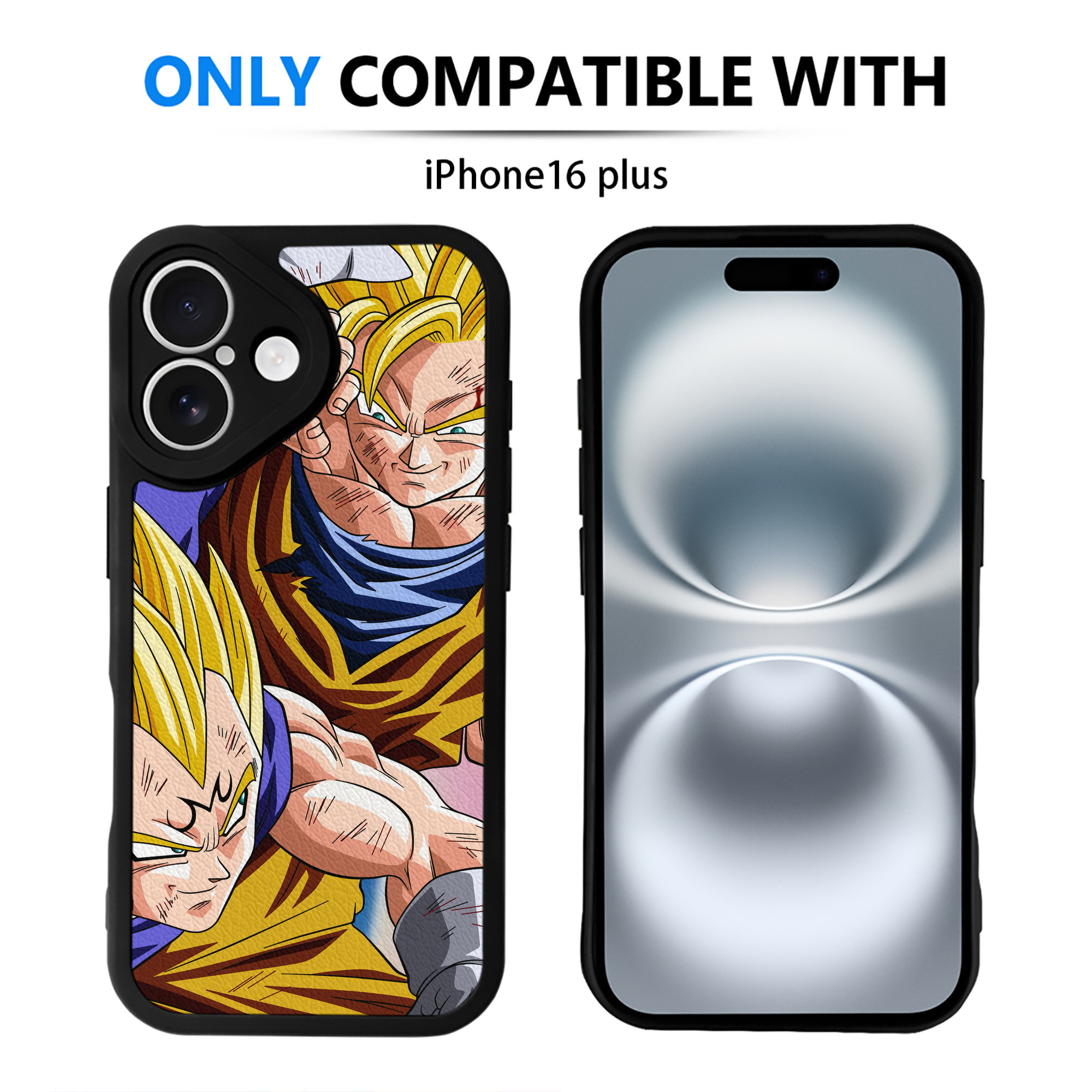 （画像用） ドラゴンボール DRAGON BALL 【iPhone 16シリーズ対応】シリコンスマホケース（レザー調） 材質：シリコン